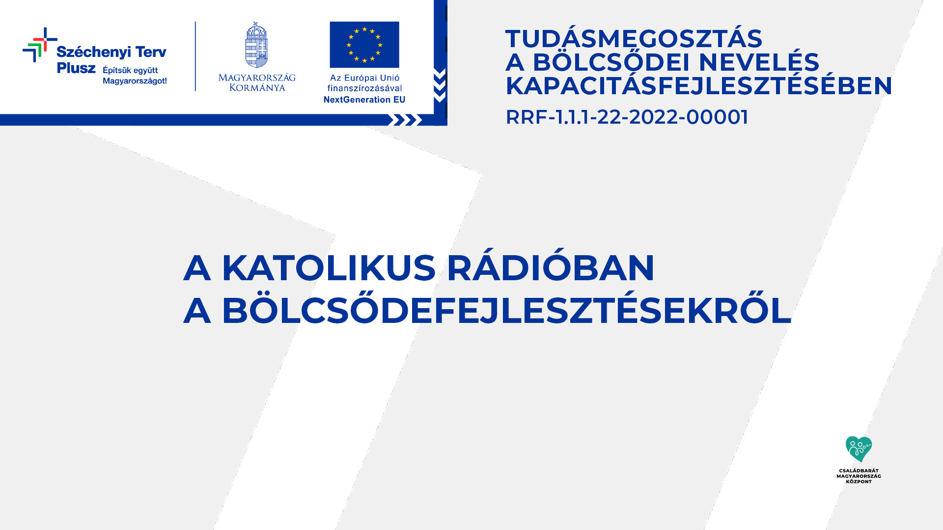 A Katolikus Rádióban a bölcsődefejlesztésekről