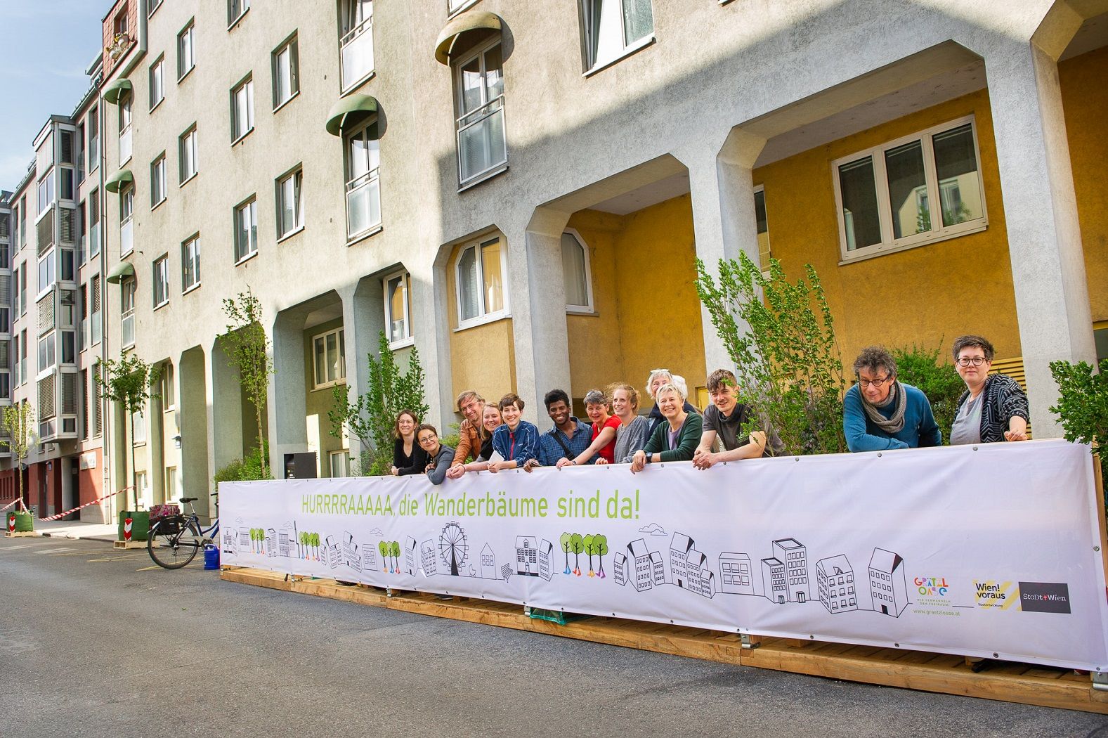 Fák tüntetnek Bécsben