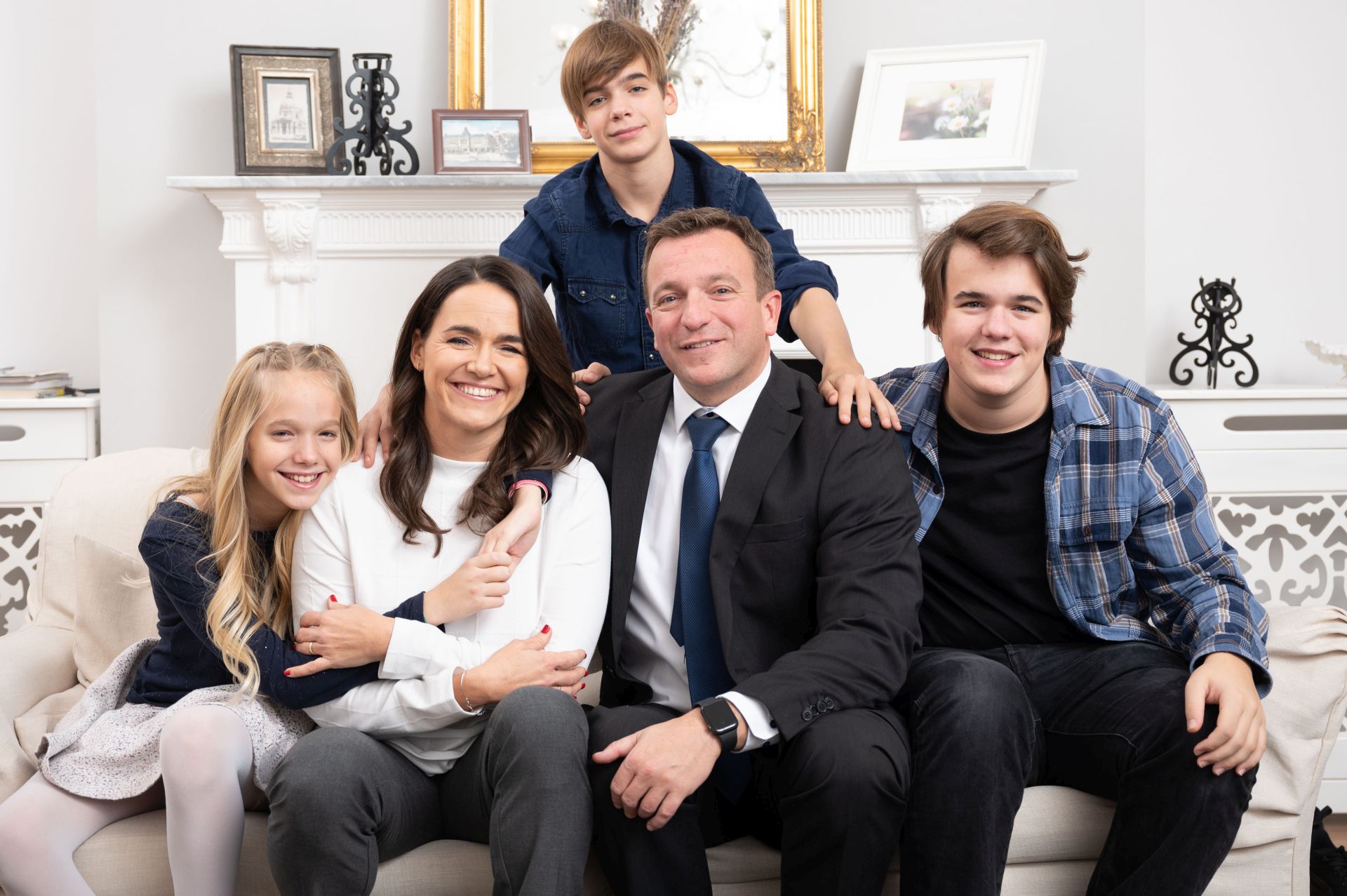 Novák Katalin és családja a Családvarázsban